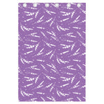 Purple And White Lavender Pattern Print Curtain
