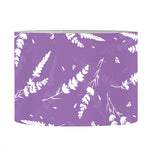 Purple And White Lavender Pattern Print Drum Lamp Shade