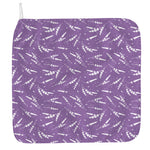 Purple And White Lavender Pattern Print Hand Towel