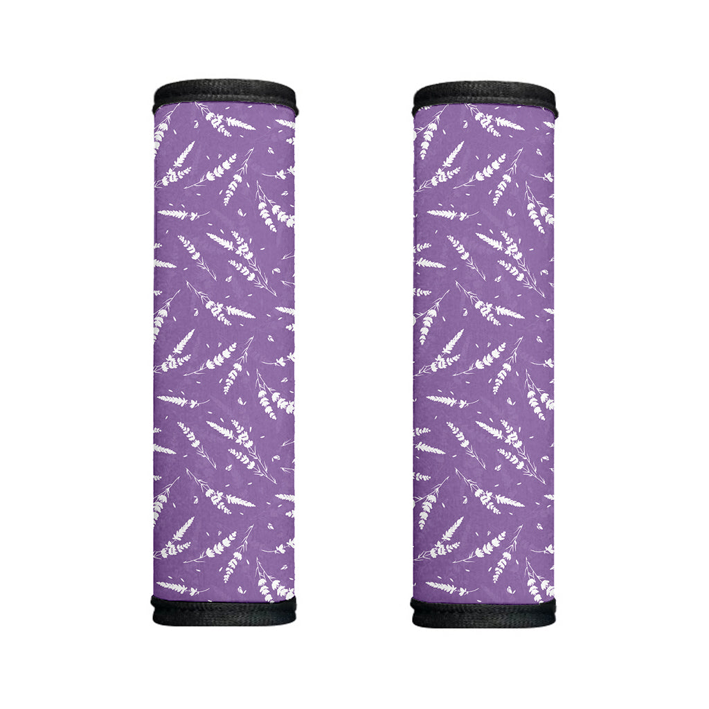 Purple And White Lavender Pattern Print Handle Covers
