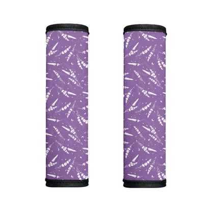 Purple And White Lavender Pattern Print Handle Covers