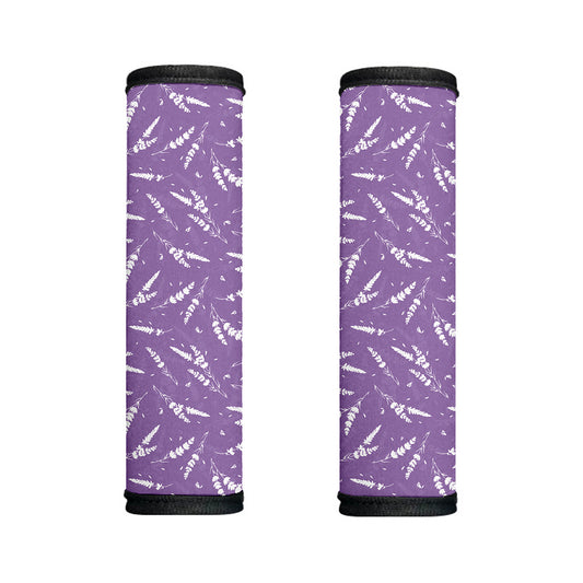 Purple And White Lavender Pattern Print Handle Covers