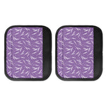 Purple And White Lavender Pattern Print Handle Covers