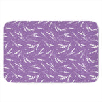 Purple And White Lavender Pattern Print Indoor Door Mat