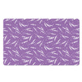 Purple And White Lavender Pattern Print Polyester Doormat
