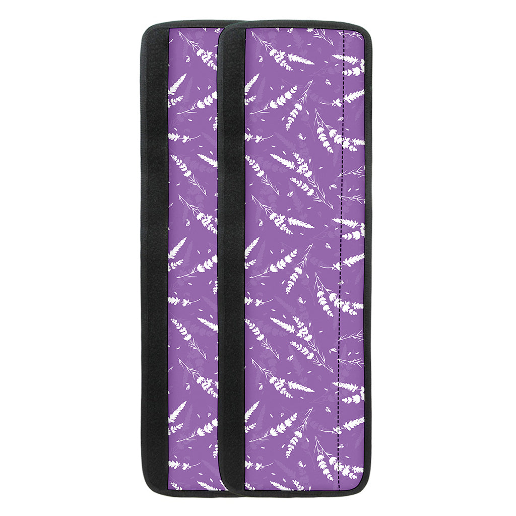 Purple And White Lavender Pattern Print Refrigerator Handle Covers