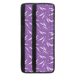 Purple And White Lavender Pattern Print Refrigerator Handle Covers