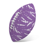 Purple And White Lavender Pattern Print Rugby Ball