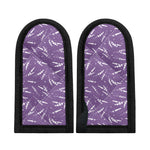 Purple And White Lavender Pattern Print Skillet Handle Cover