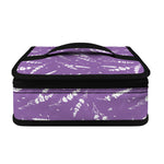 Purple And White Lavender Pattern Print Small Lunch Bag