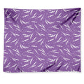 Purple And White Lavender Pattern Print Tapestry