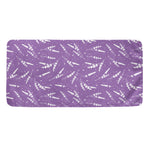 Purple And White Lavender Pattern Print Towel
