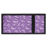 Purple And White Lavender Pattern Print Trifold Wallet