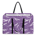 Purple And White Lavender Pattern Print Utility Tote Bag