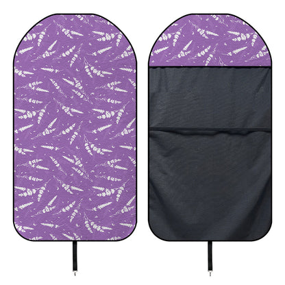Purple And White Lavender Pattern Print Waterproof Car Seat Cover