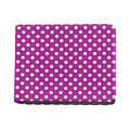 Purple And White Polka Dot Pattern Print Bifold Wallet
