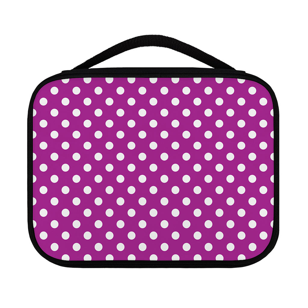 Purple And White Polka Dot Pattern Print Classic Bible Case