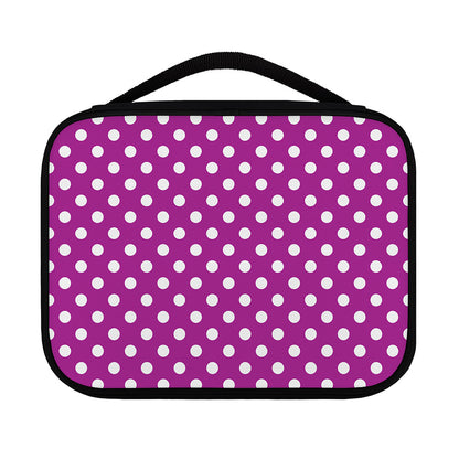 Purple And White Polka Dot Pattern Print Classic Bible Case