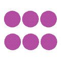 Purple And White Polka Dot Pattern Print Coaster Set