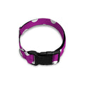 Purple And White Polka Dot Pattern Print Dog Collar