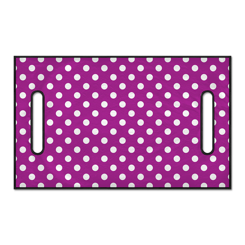 Purple And White Polka Dot Pattern Print Golf Cart Seat Cover