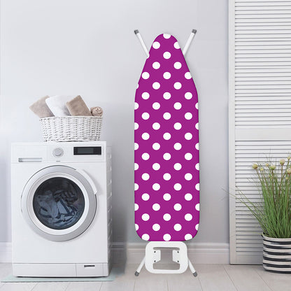 Purple And White Polka Dot Pattern Print Ironing Board Cover