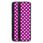 Purple And White Polka Dot Pattern Print Refrigerator Handle Covers