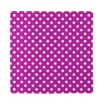 Purple And White Polka Dot Pattern Print Silk Bandana