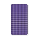 Purple And White Tattersall Print Baby Crib Sheet