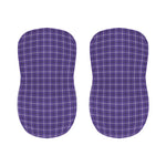 Purple And White Tattersall Print Bar Stool Covers