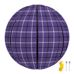 Purple And White Tattersall Print Basketball