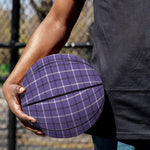 Purple And White Tattersall Print Basketball