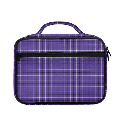 Purple And White Tattersall Print Briefcase Bible Bag