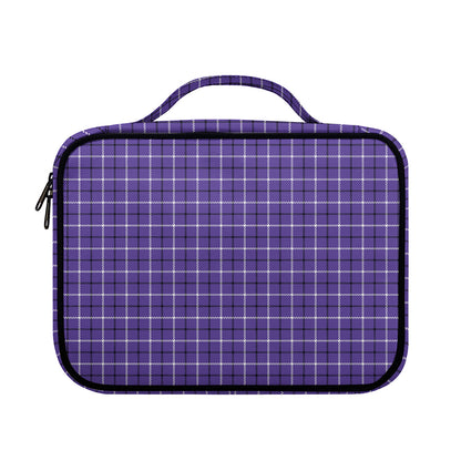 Purple And White Tattersall Print Briefcase Bible Bag