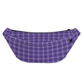 Purple And White Tattersall Print Fanny Pack