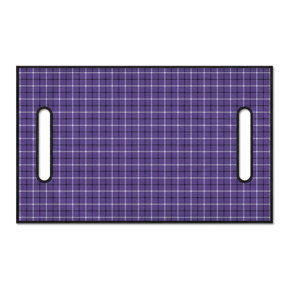 Purple And White Tattersall Print Golf Cart Seat Cover