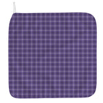 Purple And White Tattersall Print Hand Towel