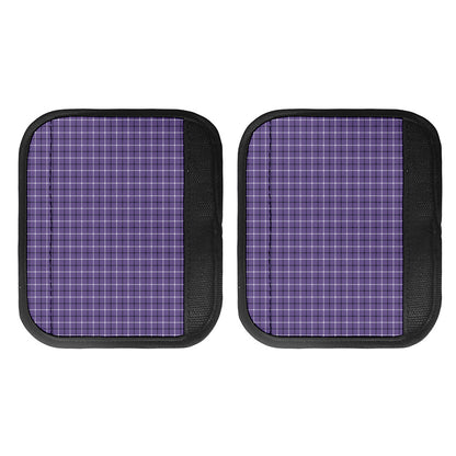 Purple And White Tattersall Print Handle Covers