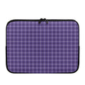 Purple And White Tattersall Print Laptop Sleeve