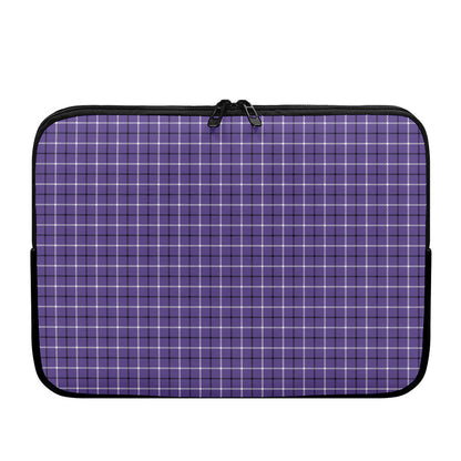 Purple And White Tattersall Print Laptop Sleeve