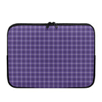 Purple And White Tattersall Print Laptop Sleeve
