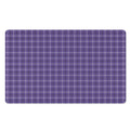 Purple And White Tattersall Print Polyester Doormat