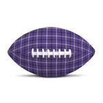 Purple And White Tattersall Print Rugby Ball