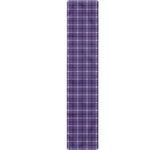 Purple And White Tattersall Print Table Runner