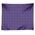 Purple And White Tattersall Print Tapestry