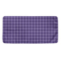 Purple And White Tattersall Print Towel