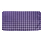 Purple And White Tattersall Print Towel