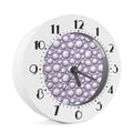 Purple And White Volleyball Print Alarm Clock