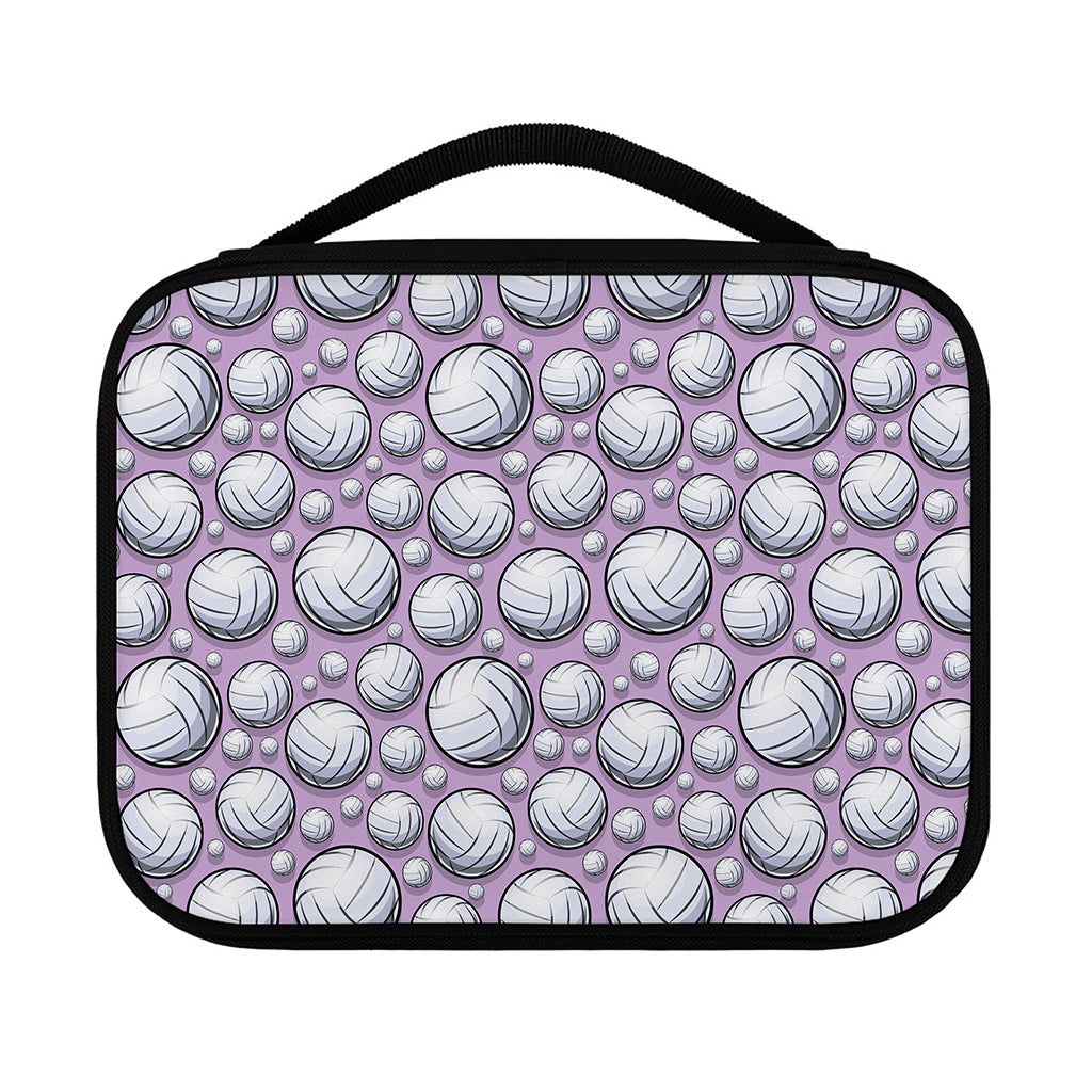 Purple And White Volleyball Print Classic Bible Case