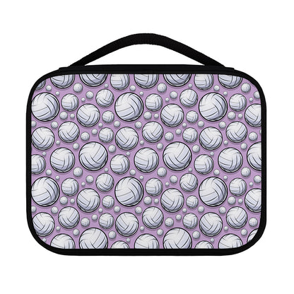 Purple And White Volleyball Print Classic Bible Case